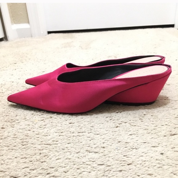 zara pink mules